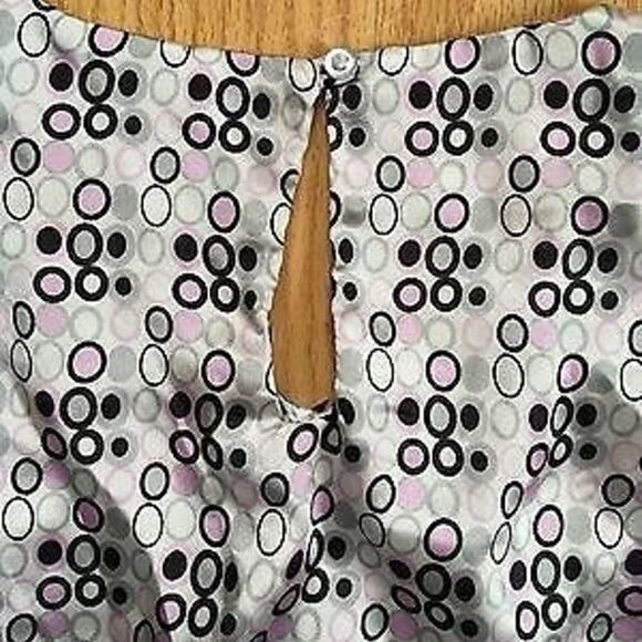 MOTHERHOOD MATERNITY SATIN grey-pink top Sz M - Picture 5 of 8